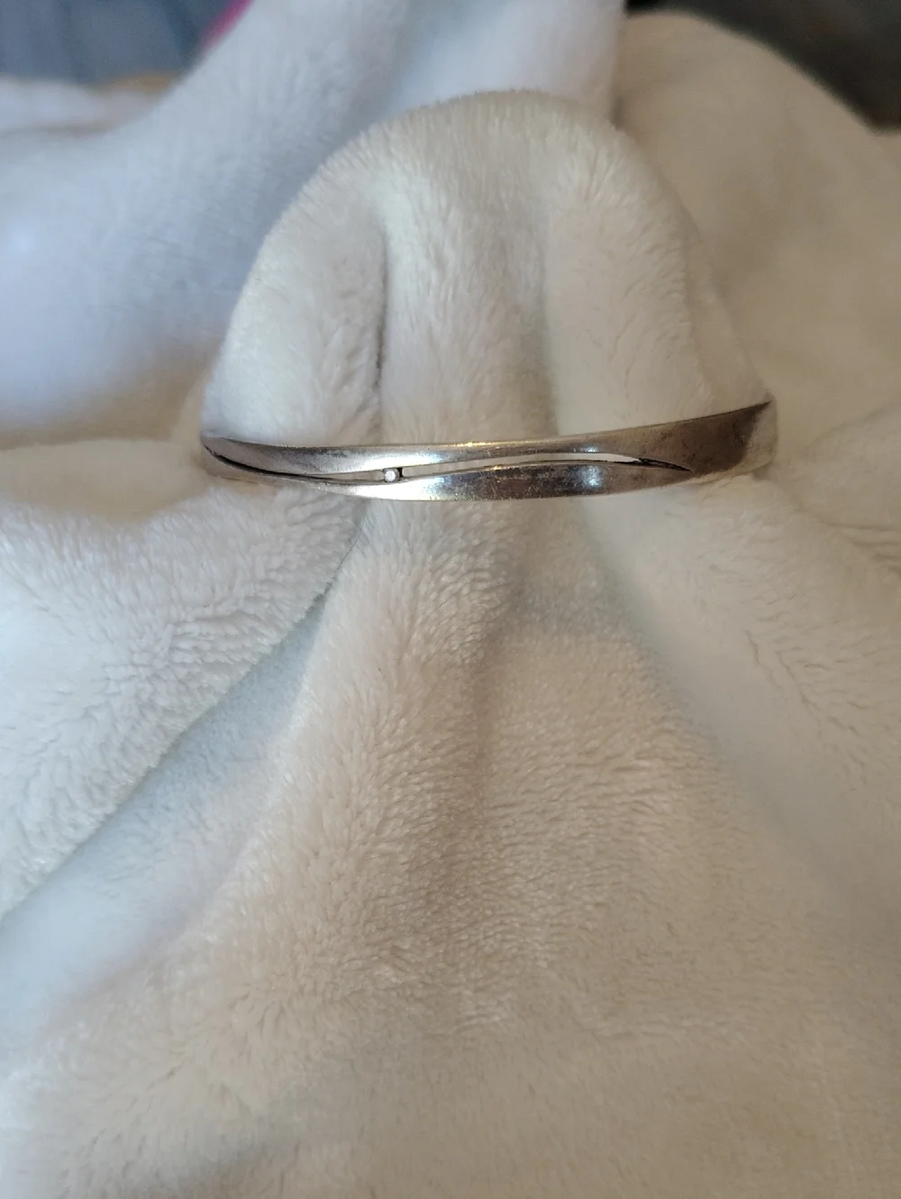 Sterling Silver Twisted Cuff Bracelet - Silver - Picture 1 of 5